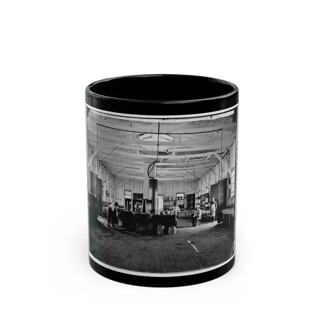 Alexandria, Va.  Cooks In The Kitchen Of Soldiers' Rest (U.S. Civil War) Black Coffee Mug 11oz - Go Mug Yourself