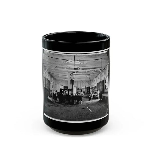 Alexandria, Va.  Cooks In The Kitchen Of Soldiers' Rest (U.S. Civil War) Black Coffee Mug 15oz - Go Mug Yourself