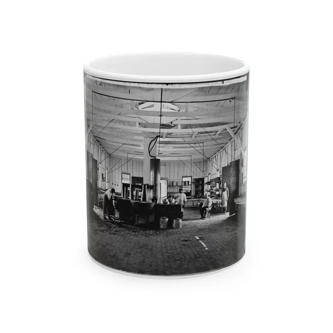 Alexandria, Va.  Cooks In The Kitchen Of Soldiers' Rest (U.S. Civil War) White Coffee Mug 11oz - Go Mug Yourself
