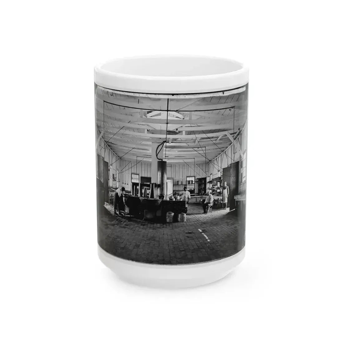 Alexandria, Va.  Cooks In The Kitchen Of Soldiers' Rest (U.S. Civil War) White Coffee Mug 15oz - Go Mug Yourself