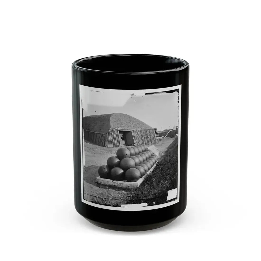 Alexandria, Va.  Magazine In Battery Rodgers (U.S. Civil War) Black Coffee Mug 15oz - Go Mug Yourself