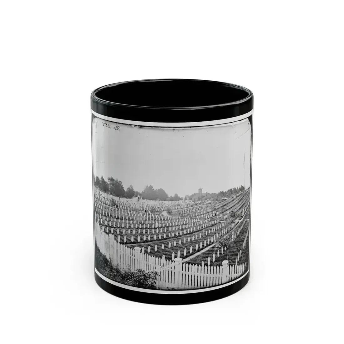 Alexandria, Va.  Soldiers' Cemetery (U.S. Civil War) Black Coffee Mug 11oz - Go Mug Yourself