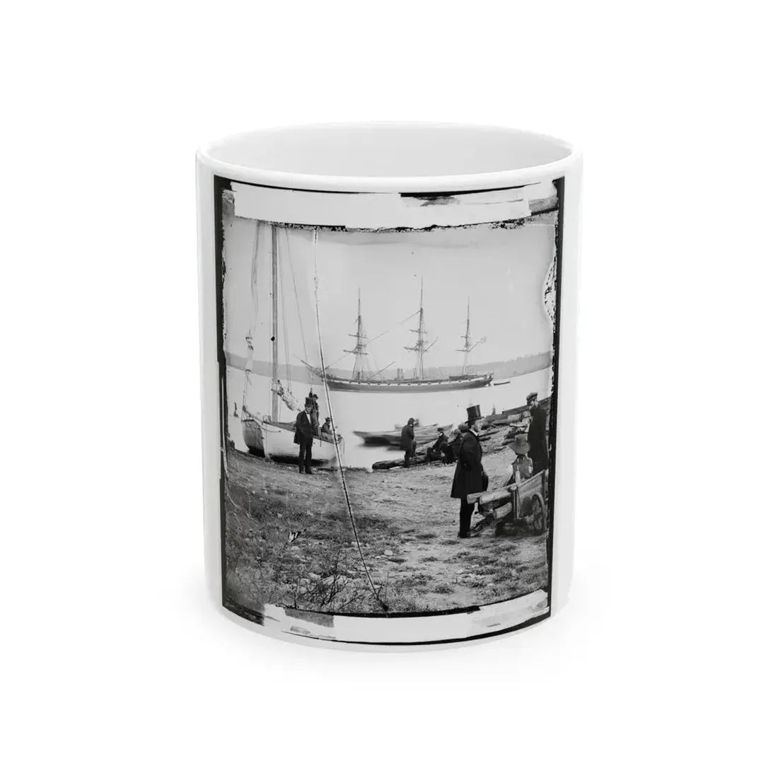 Alexandria, Va.  Steam Frigate Pensacola (U.S. Civil War) White Coffee Mug 11oz - Go Mug Yourself