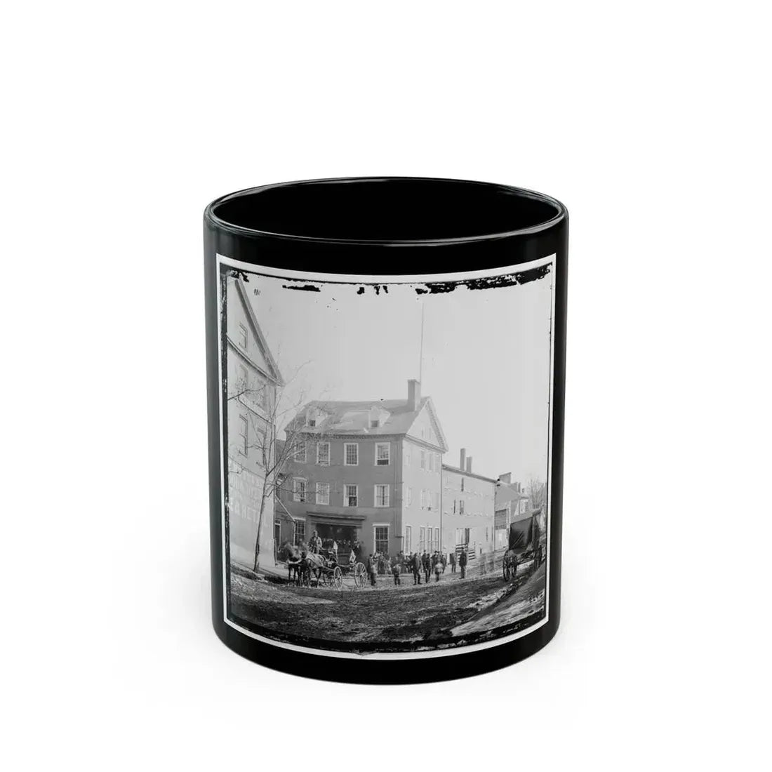 Alexandria, Va.  The Marshall House, King And Pitt Streets (U.S. Civil War) Black Coffee Mug 11oz - Go Mug Yourself