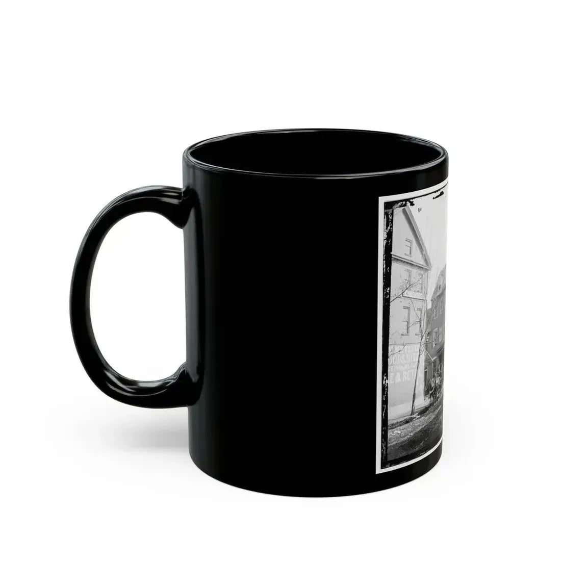 Alexandria, Va.  The Marshall House, King And Pitt Streets (U.S. Civil War) Black Coffee Mug - Go Mug Yourself