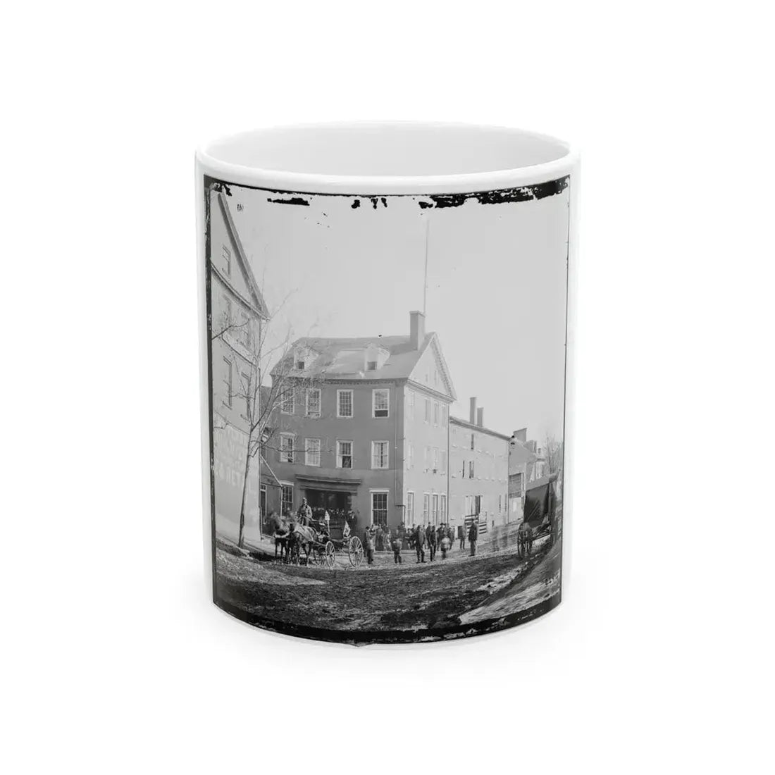 Alexandria, Va.  The Marshall House, King And Pitt Streets (U.S. Civil War) White Coffee Mug 11oz - Go Mug Yourself