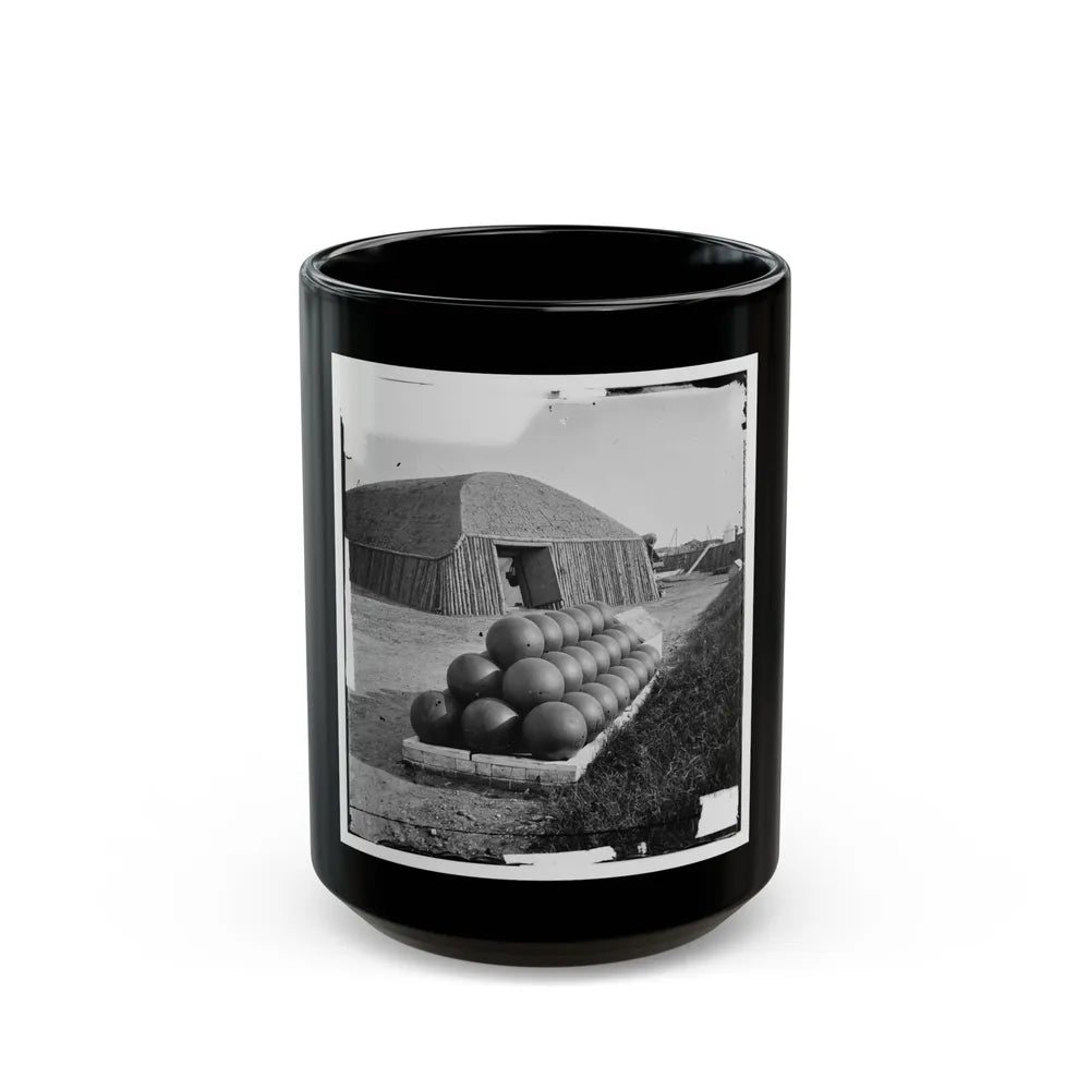 Alexandria, Va. Magazine In Battery Rodgers (U.S. Civil War) Black Coffee Mug-15oz-Go Mug Yourself