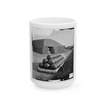 Alexandria, Va. Magazine In Battery Rodgers (U.S. Civil War) White Coffee Mug-15oz-Go Mug Yourself