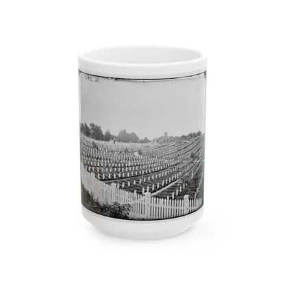 Alexandria, Va. Soldiers' Cemetery (U.S. Civil War) White Coffee Mug-15oz-Go Mug Yourself