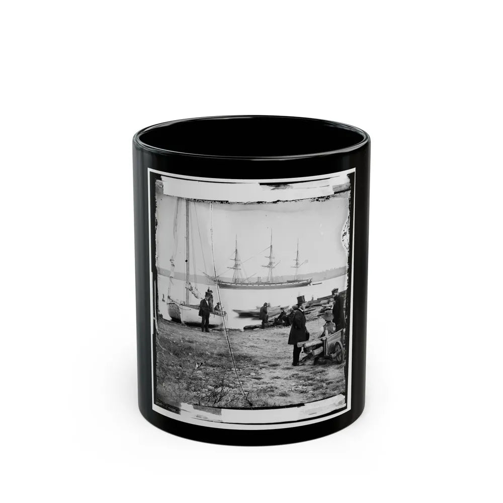 Alexandria, Va. Steam Frigate Pensacola (U.S. Civil War) Black Coffee Mug-11oz-Go Mug Yourself