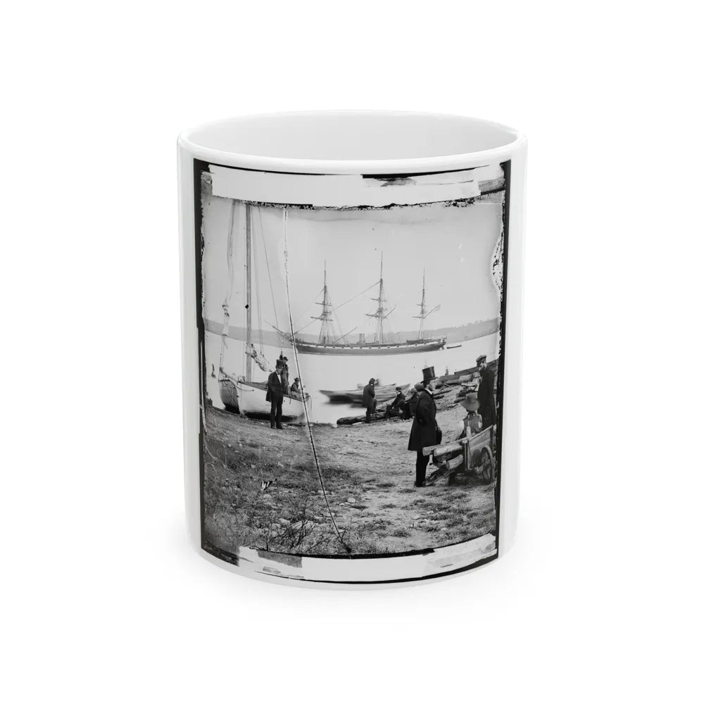 Alexandria, Va. Steam Frigate Pensacola (U.S. Civil War) White Coffee Mug-11oz-Go Mug Yourself