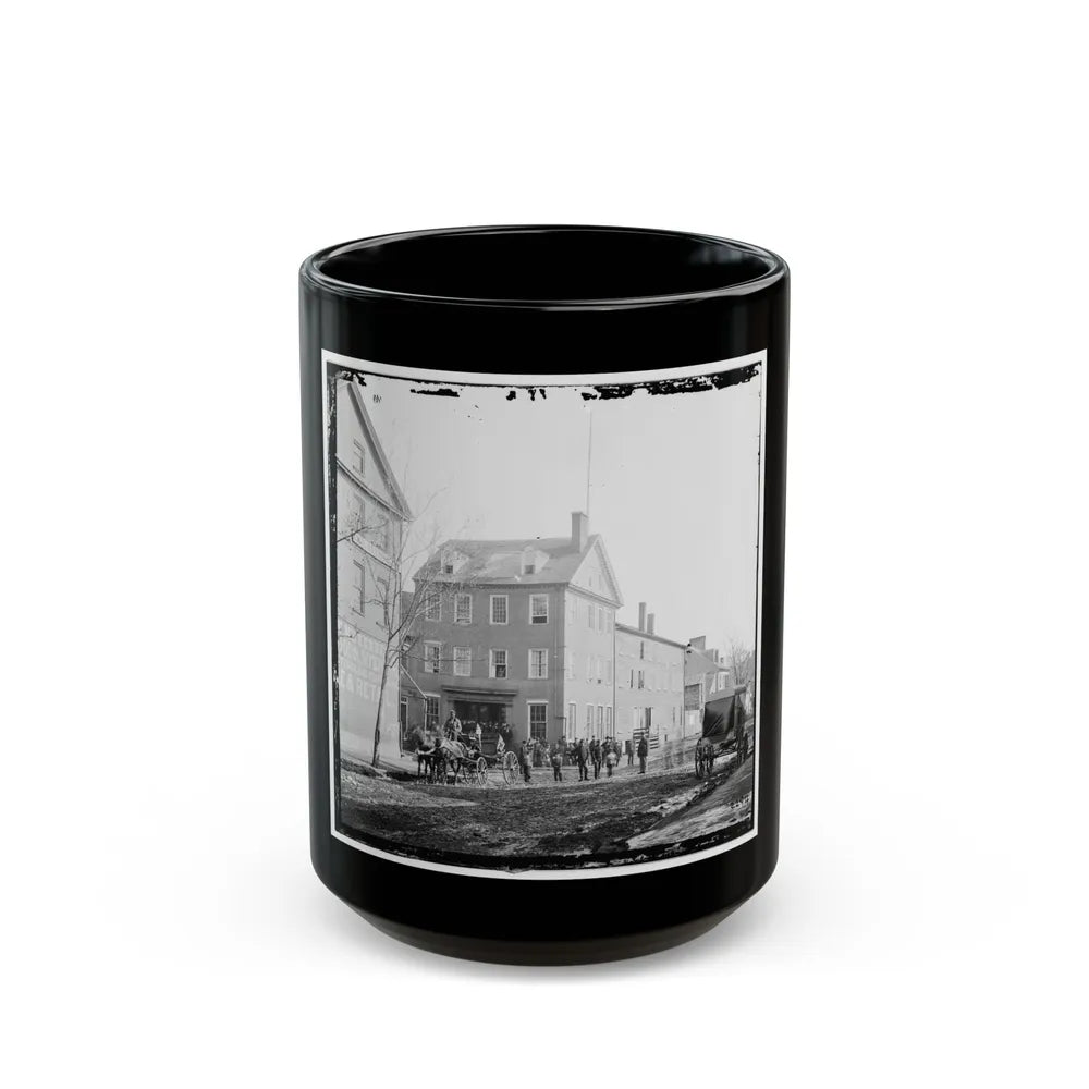 Alexandria, Va. The Marshall House, King And Pitt Streets (U.S. Civil War) Black Coffee Mug-15oz-Go Mug Yourself