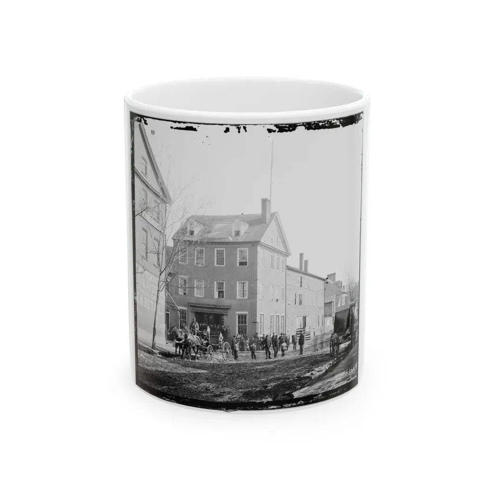 Alexandria, Va. The Marshall House, King And Pitt Streets (U.S. Civil War) White Coffee Mug-11oz-Go Mug Yourself