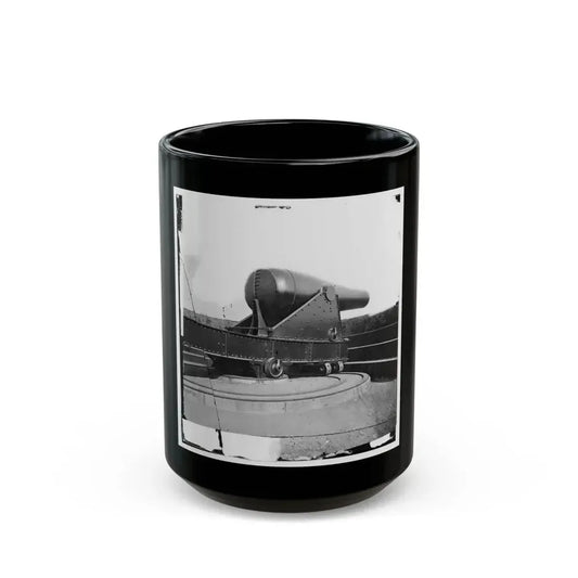 Alexandria, Virginia. 15-Inch Rodman Gun In Battery Rodgers (U.S. Civil War) Black Coffee Mug 15oz - Go Mug Yourself