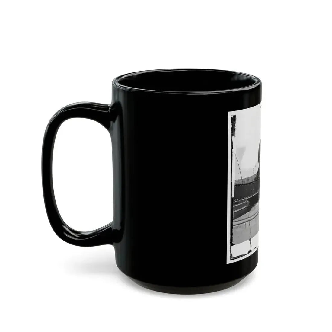 Alexandria, Virginia. 15-Inch Rodman Gun In Battery Rodgers (U.S. Civil War) Black Coffee Mug - Go Mug Yourself