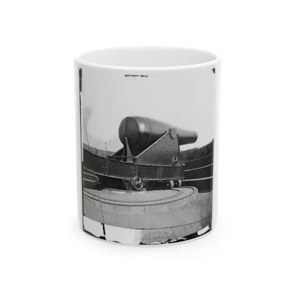 Alexandria, Virginia. 15-Inch Rodman Gun In Battery Rodgers (U.S. Civil War) White Coffee Mug 11oz - Go Mug Yourself