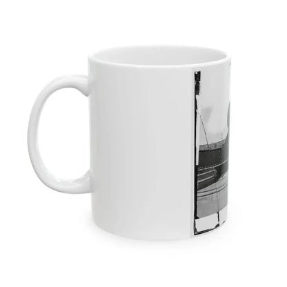 Alexandria, Virginia. 15-Inch Rodman Gun In Battery Rodgers (U.S. Civil War) White Coffee Mug - Go Mug Yourself