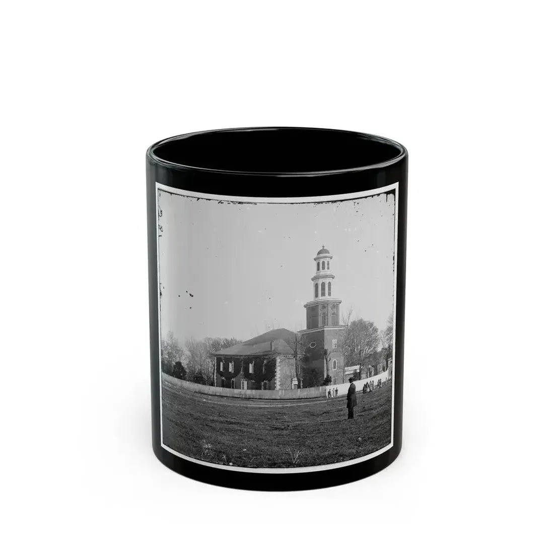 Alexandria, Virginia. Christ Church (U.S. Civil War) Black Coffee Mug 11oz - Go Mug Yourself