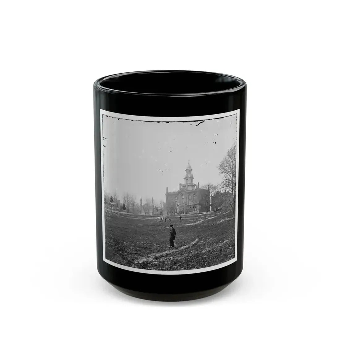 Alexandria, Virginia. Episcopal Seminary (U.S. Civil War) Black Coffee Mug 15oz - Go Mug Yourself