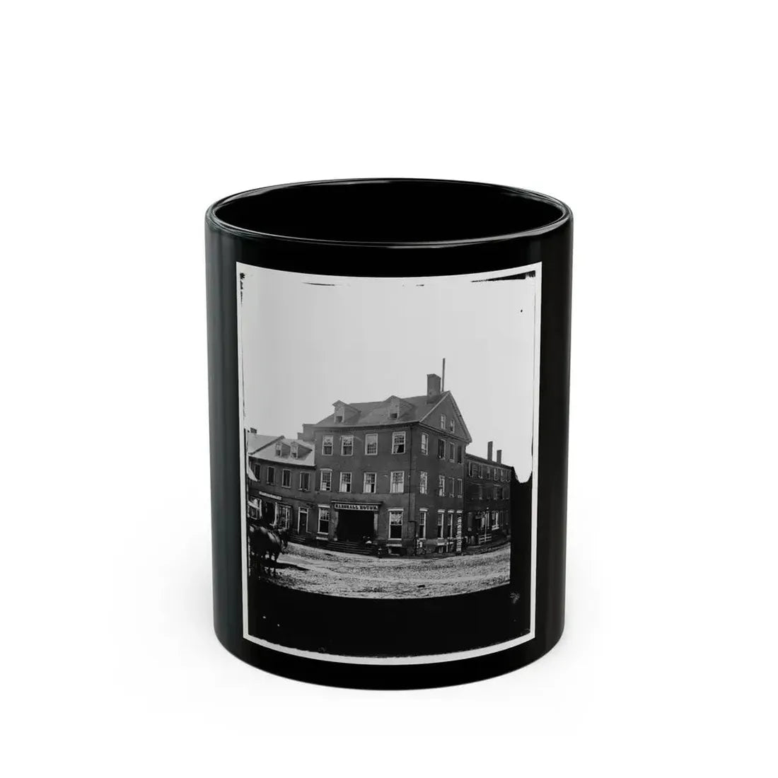 Alexandria, Virginia. Marshall House (U.S. Civil War) Black Coffee Mug 11oz - Go Mug Yourself