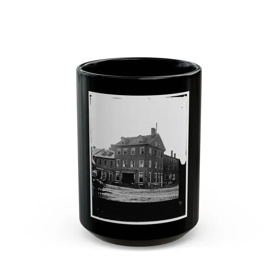Alexandria, Virginia. Marshall House (U.S. Civil War) Black Coffee Mug 15oz - Go Mug Yourself