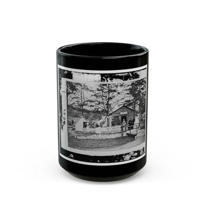 Alexandria, Virginia. Sanitary Commission Lodge. Convalescent (U.S. Civil War) Black Coffee Mug 15oz - Go Mug Yourself