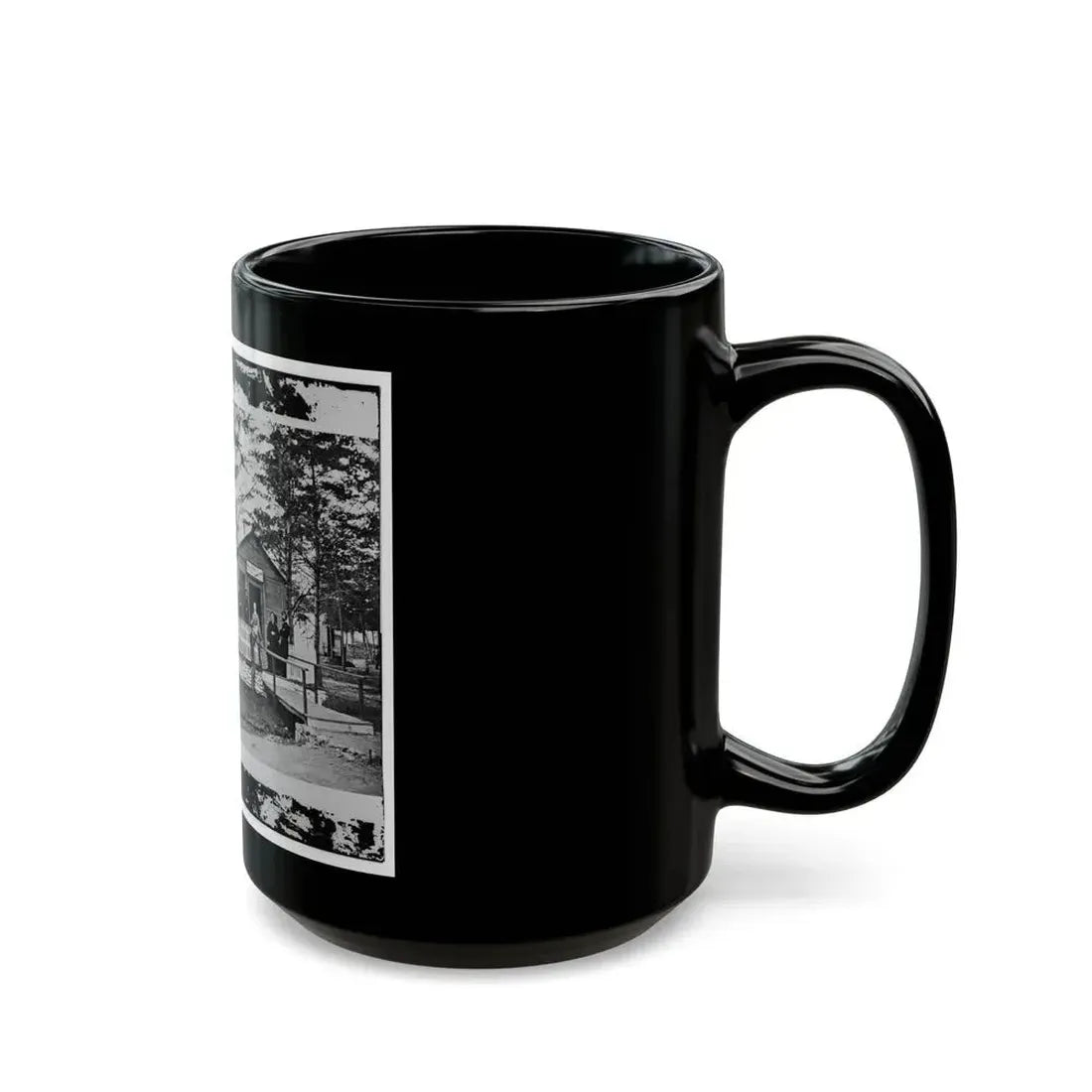 Alexandria, Virginia. Sanitary Commission Lodge. Convalescent (U.S. Civil War) Black Coffee Mug - Go Mug Yourself