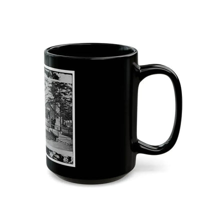 Alexandria, Virginia. Sanitary Commission Lodge. Convalescent (U.S. Civil War) Black Coffee Mug - Go Mug Yourself