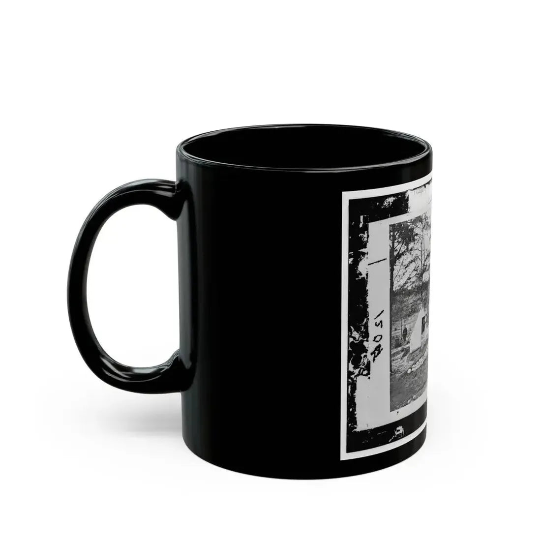 Alexandria, Virginia. Sanitary Commission Lodge. Convalescent (U.S. Civil War) Black Coffee Mug - Go Mug Yourself