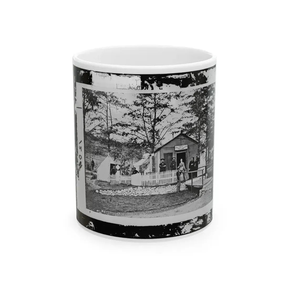 Alexandria, Virginia. Sanitary Commission Lodge. Convalescent (U.S. Civil War) White Coffee Mug 11oz - Go Mug Yourself