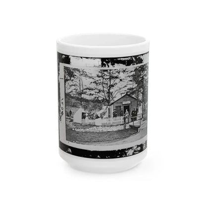 Alexandria, Virginia. Sanitary Commission Lodge. Convalescent (U.S. Civil War) White Coffee Mug 15oz - Go Mug Yourself