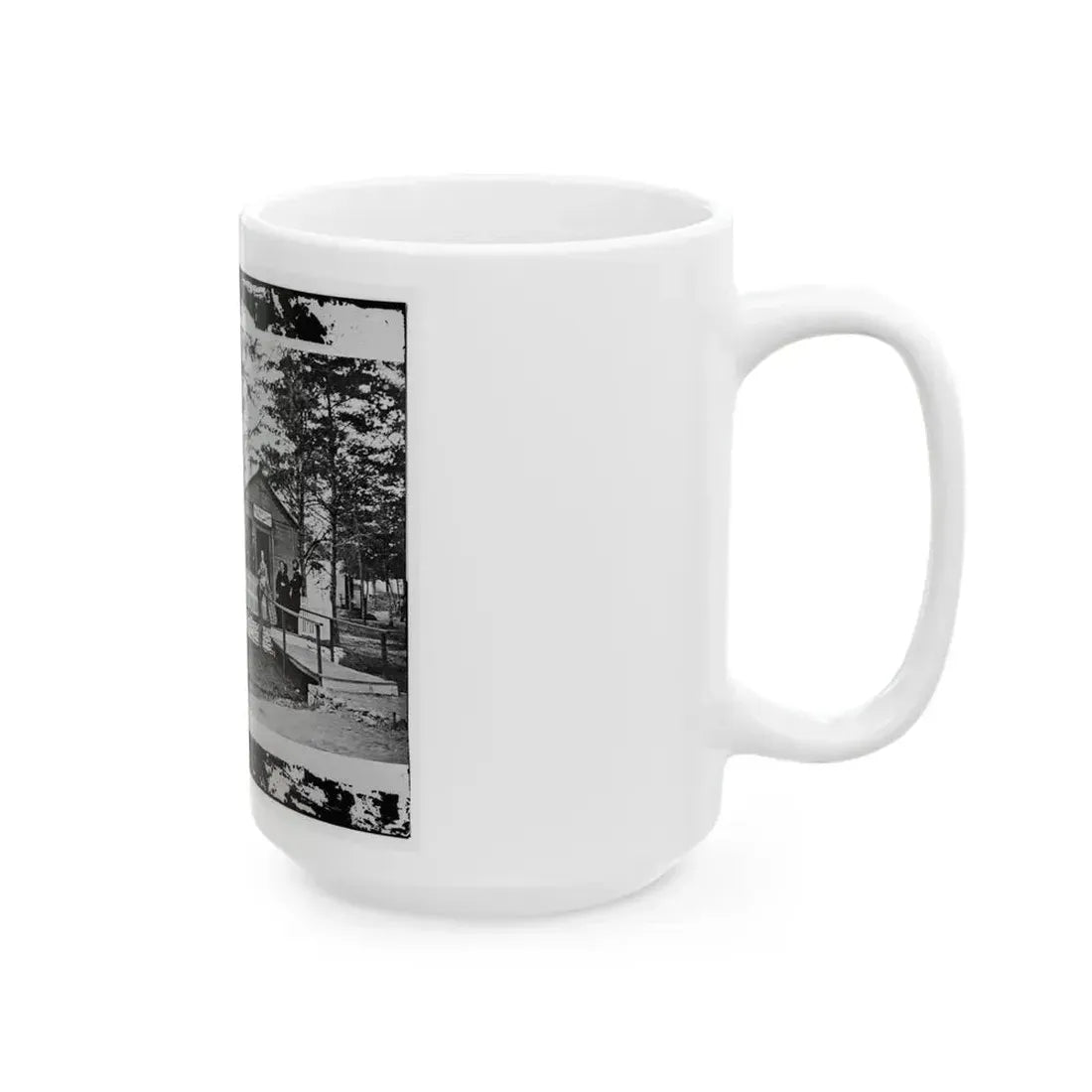 Alexandria, Virginia. Sanitary Commission Lodge. Convalescent (U.S. Civil War) White Coffee Mug - Go Mug Yourself