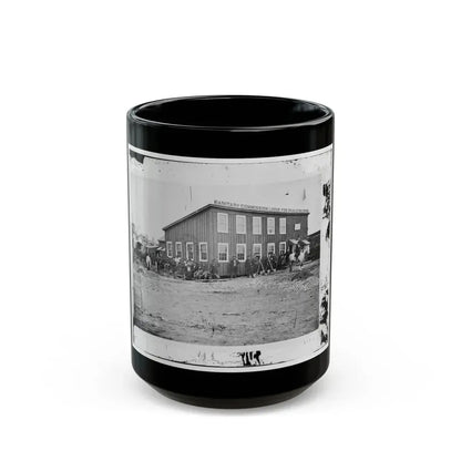 Alexandria, Virginia. Sanitary Commission Lodge (U.S. Civil War) Black Coffee Mug 15oz - Go Mug Yourself