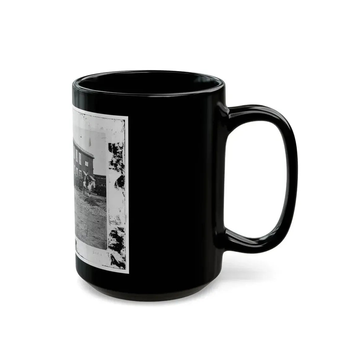 Alexandria, Virginia. Sanitary Commission Lodge (U.S. Civil War) Black Coffee Mug - Go Mug Yourself