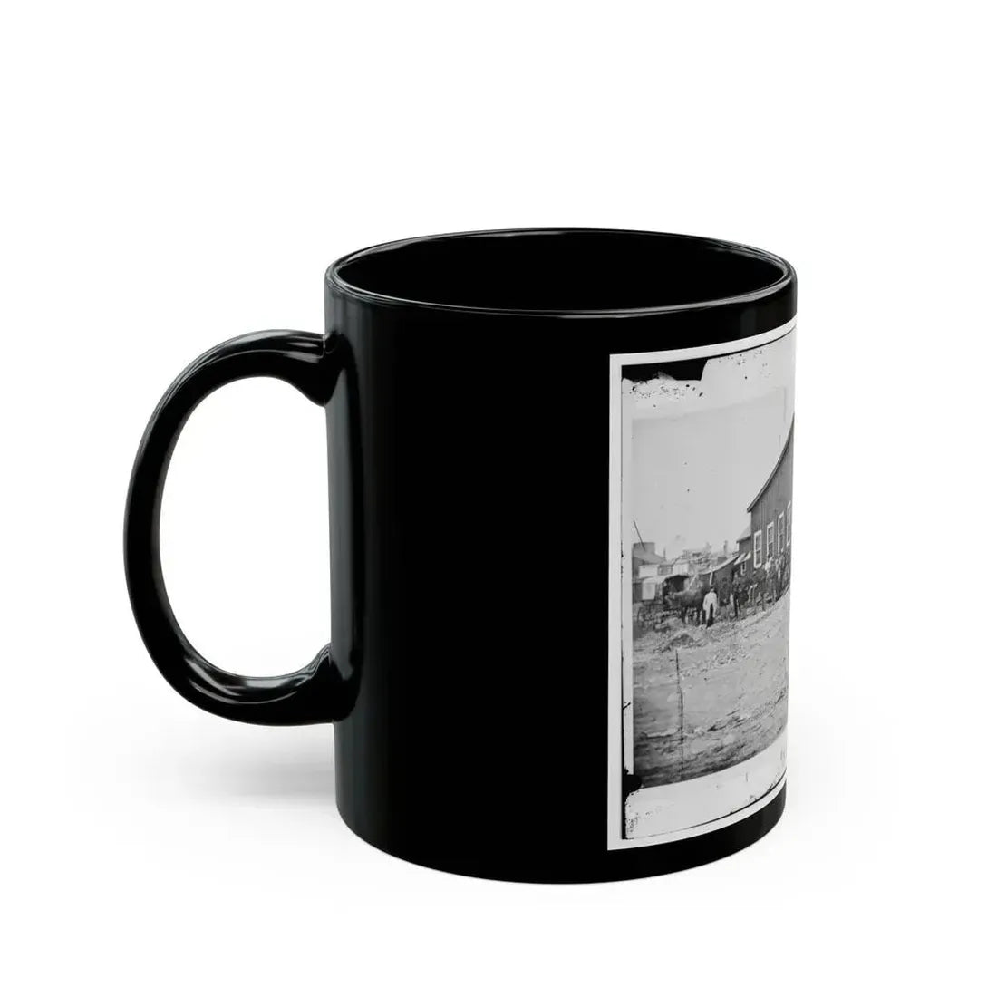 Alexandria, Virginia. Sanitary Commission Lodge (U.S. Civil War) Black Coffee Mug - Go Mug Yourself