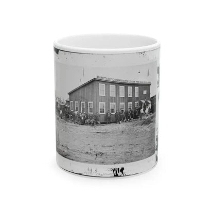 Alexandria, Virginia. Sanitary Commission Lodge (U.S. Civil War) White Coffee Mug 11oz - Go Mug Yourself