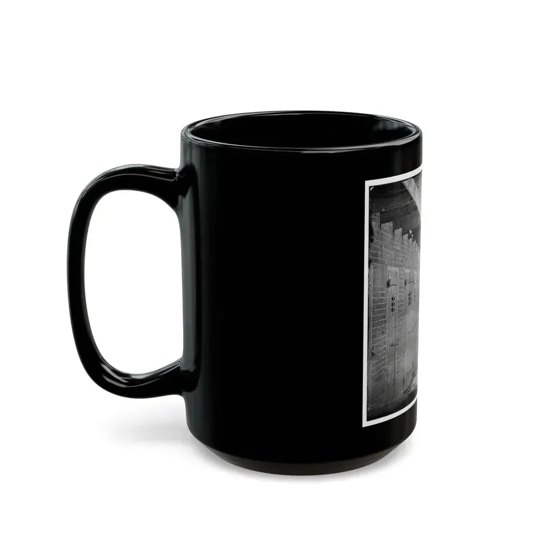 Alexandria, Virginia. Slave Pen. Interior View 001 (U.S. Civil War) Black Coffee Mug - Go Mug Yourself