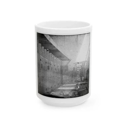 Alexandria, Virginia. Slave Pen. Interior View 001 (U.S. Civil War) White Coffee Mug 15oz - Go Mug Yourself