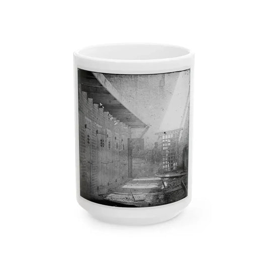 Alexandria, Virginia. Slave Pen. Interior View 001 (U.S. Civil War) White Coffee Mug 15oz - Go Mug Yourself