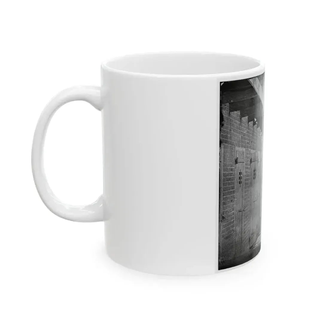 Alexandria, Virginia. Slave Pen. Interior View 001 (U.S. Civil War) White Coffee Mug - Go Mug Yourself