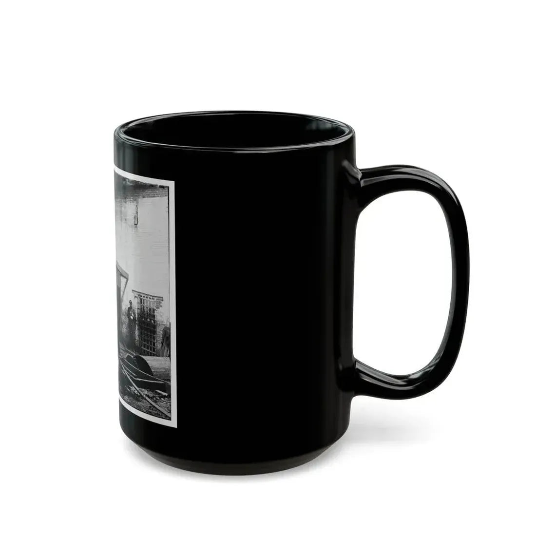 Alexandria, Virginia. Slave Pen. Interior View 002 (U.S. Civil War) Black Coffee Mug - Go Mug Yourself