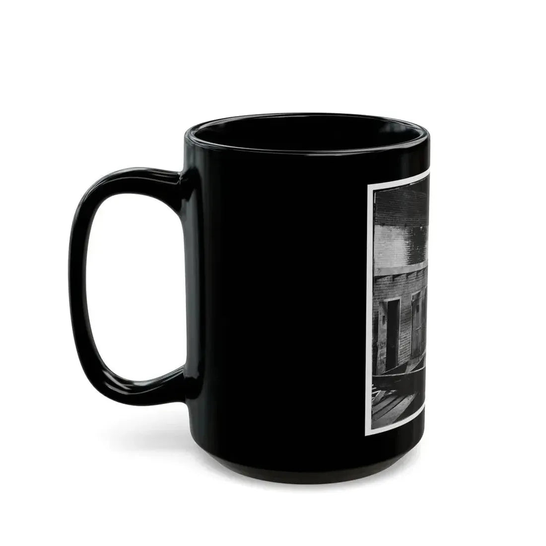 Alexandria, Virginia. Slave Pen. Interior View 002 (U.S. Civil War) Black Coffee Mug - Go Mug Yourself