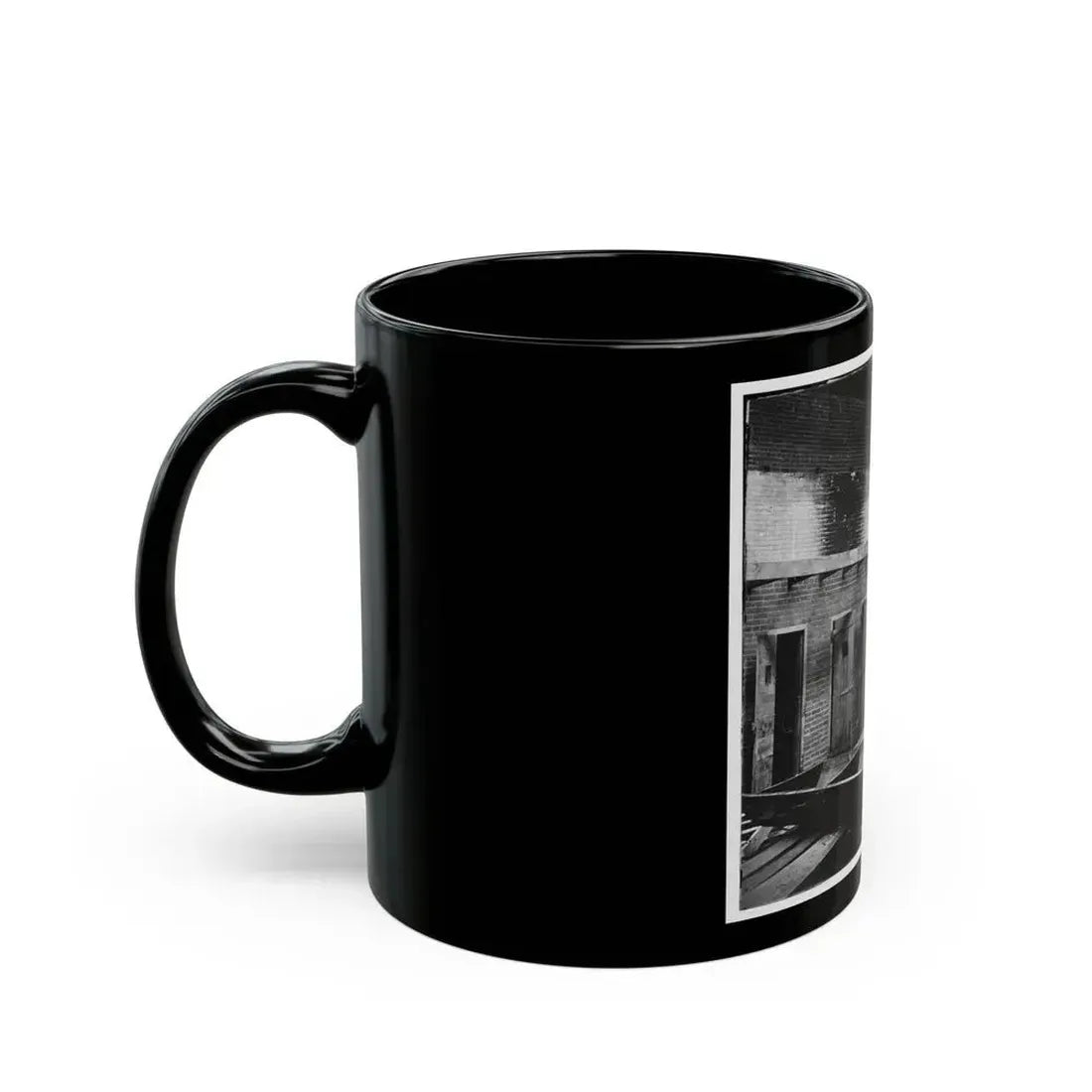 Alexandria, Virginia. Slave Pen. Interior View 002 (U.S. Civil War) Black Coffee Mug - Go Mug Yourself