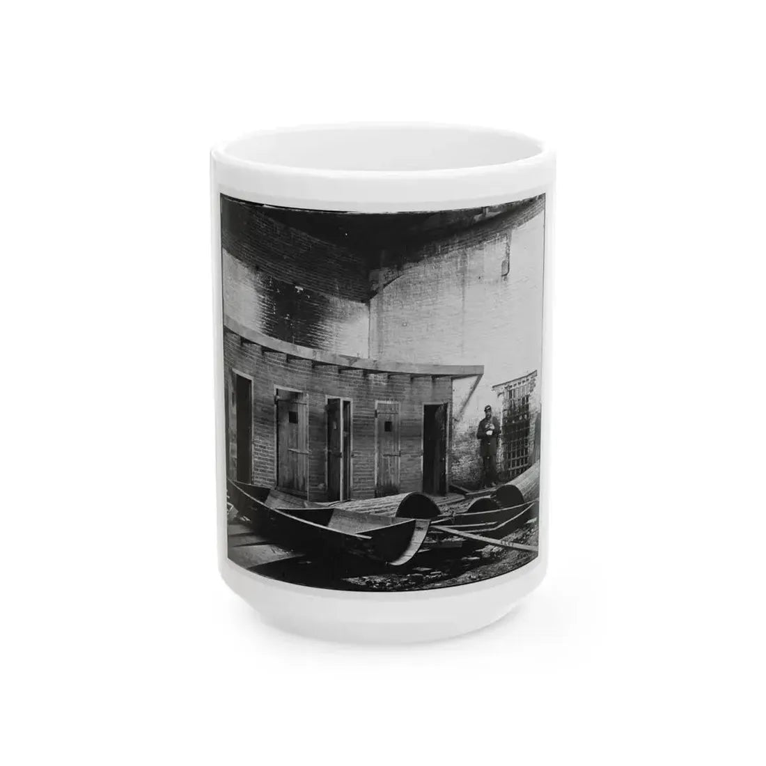 Alexandria, Virginia. Slave Pen. Interior View 002 (U.S. Civil War) White Coffee Mug 15oz - Go Mug Yourself
