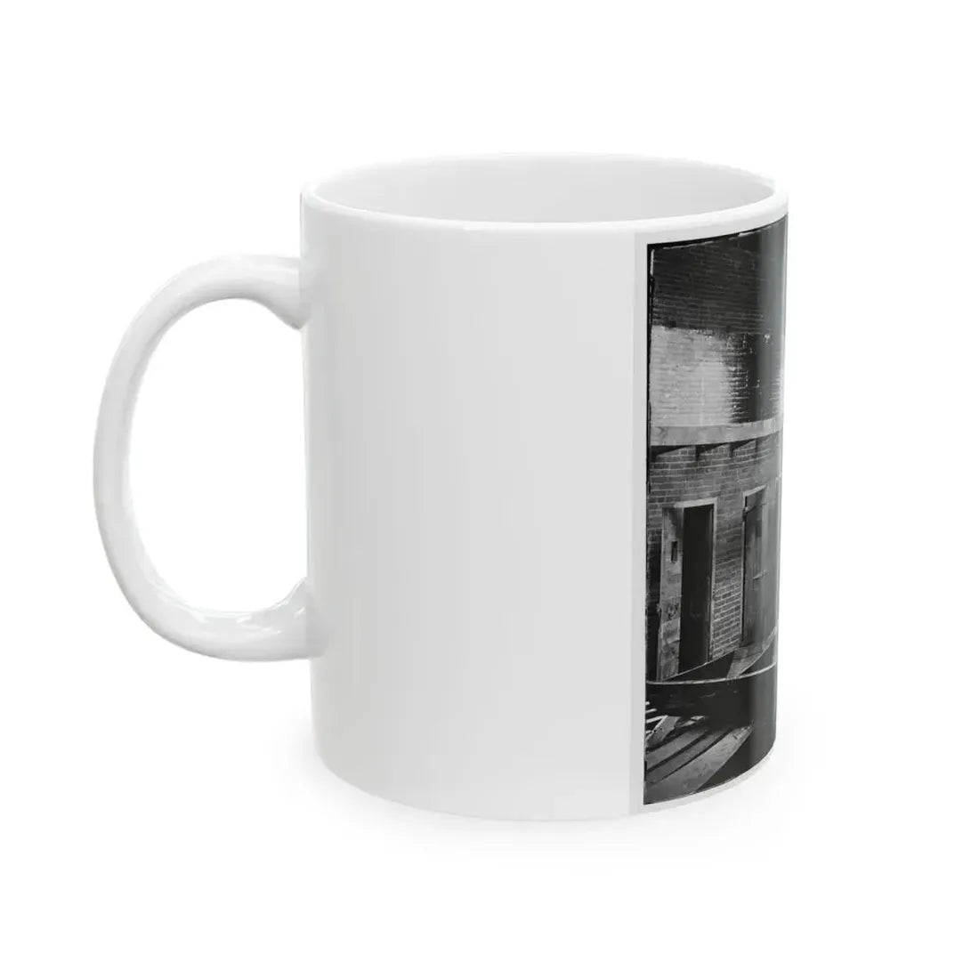 Alexandria, Virginia. Slave Pen. Interior View 002 (U.S. Civil War) White Coffee Mug - Go Mug Yourself