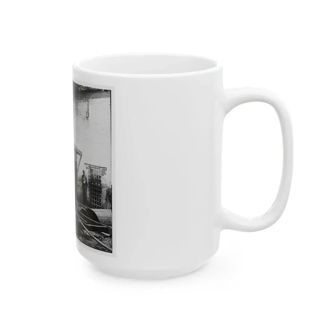 Alexandria, Virginia. Slave Pen. Interior View 002 (U.S. Civil War) White Coffee Mug - Go Mug Yourself