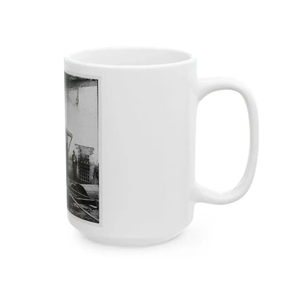 Alexandria, Virginia. Slave Pen. Interior View 002 (U.S. Civil War) White Coffee Mug - Go Mug Yourself
