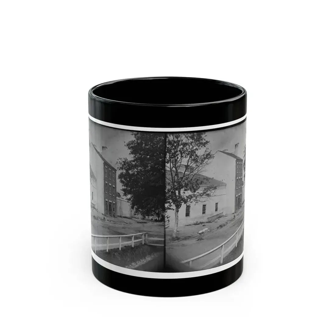 Alexandria, Virginia. Slave Pen. (Price, Birch & Company Dealers In Slaves) (U.S. Civil War) Black Coffee Mug 11oz - Go Mug Yourself