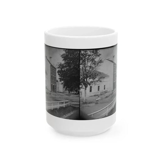 Alexandria, Virginia. Slave Pen. (Price, Birch & Company Dealers In Slaves) (U.S. Civil War) White Coffee Mug 15oz - Go Mug Yourself