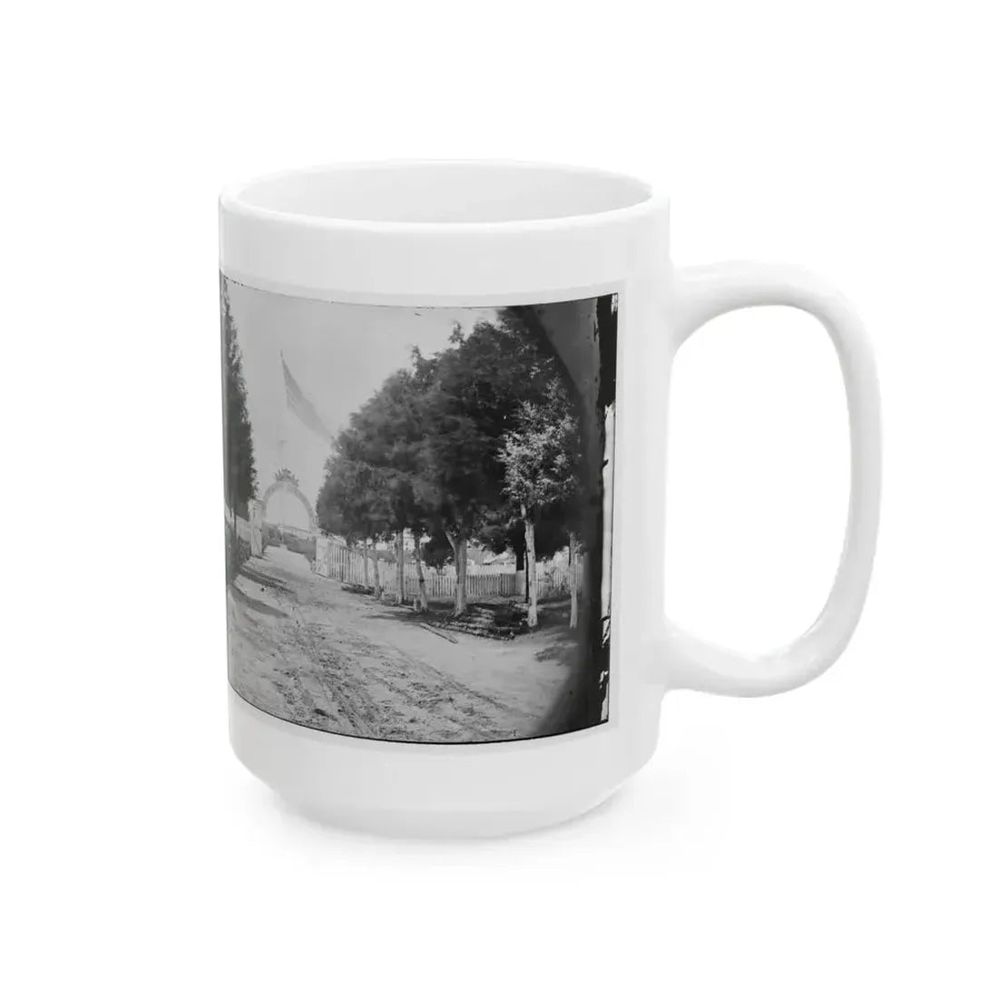 Alexandria, Virginia. Soldier's Cemetery. (U.S. Civil War) White Coffee Mug - Go Mug Yourself